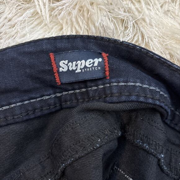 Silver Suki Mid Slim Boot Jeans Stretch 28 L33 Embellished Pockets Western Denim - Picture 11 of 13